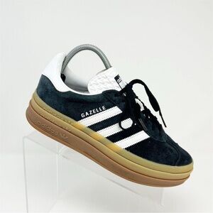Adidas Gazelle Bold Women's Sneakers Black Size 7.5 Casual Athletic Comfort